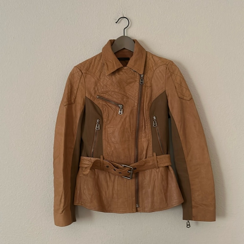 Moussy leather jacket size 2 medium